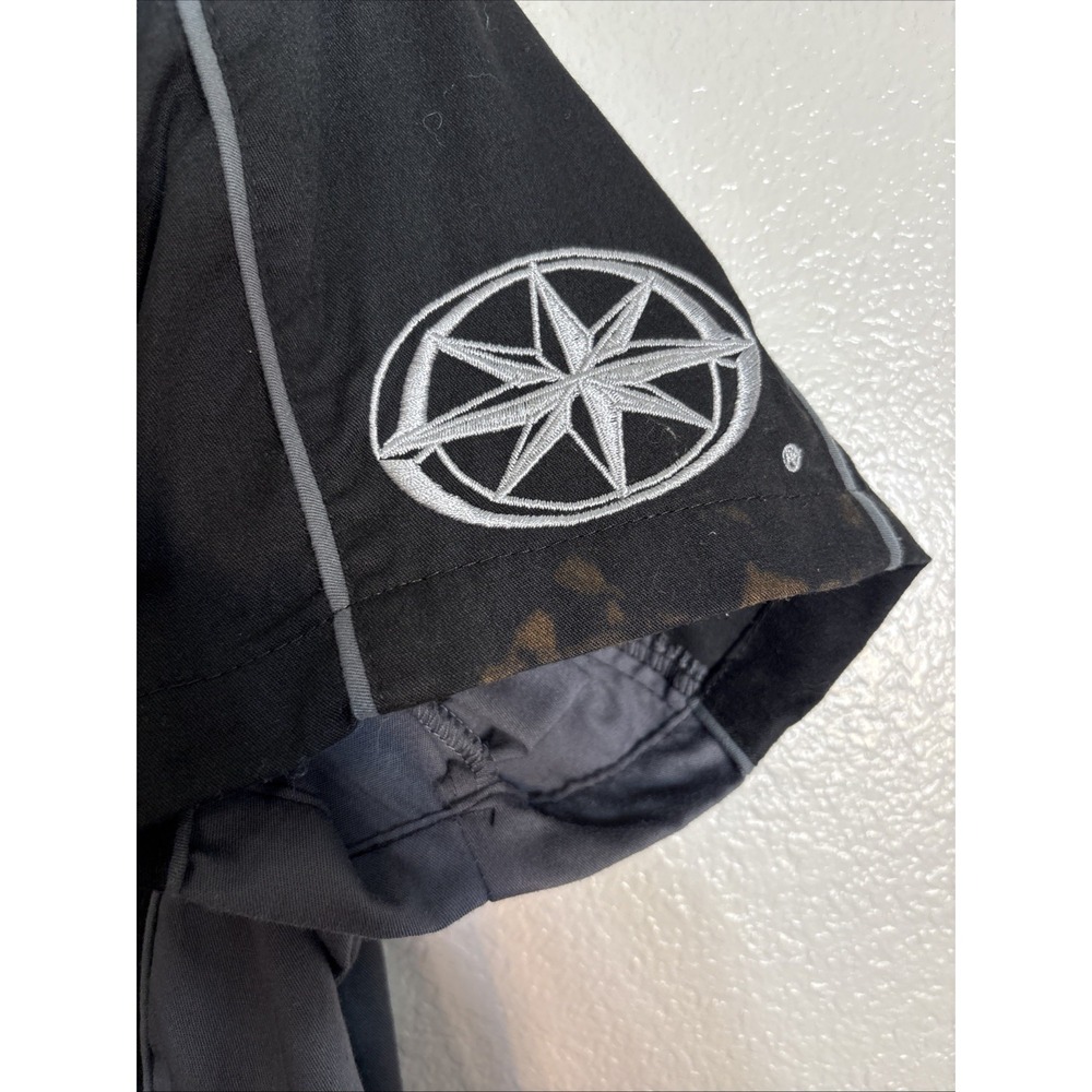 Star Motorcycles Shirt Women's Large Embroidery Button Up Short Sleeve Yamaha - Picture 2 of 13